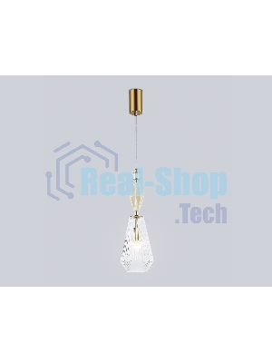 Светильник Ambrella light LH53181 BS/CL латунь/прозрачный E14 max 40W D140*1950