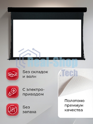 Экран для проектора S'OK Apollo SGPSMT-323x202A-BK бокового натяжения, звукопрозрачный, черный