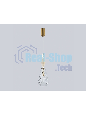 Светильник Ambrella light LH53181 BS/CL латунь/прозрачный E14 max 40W D140*1950