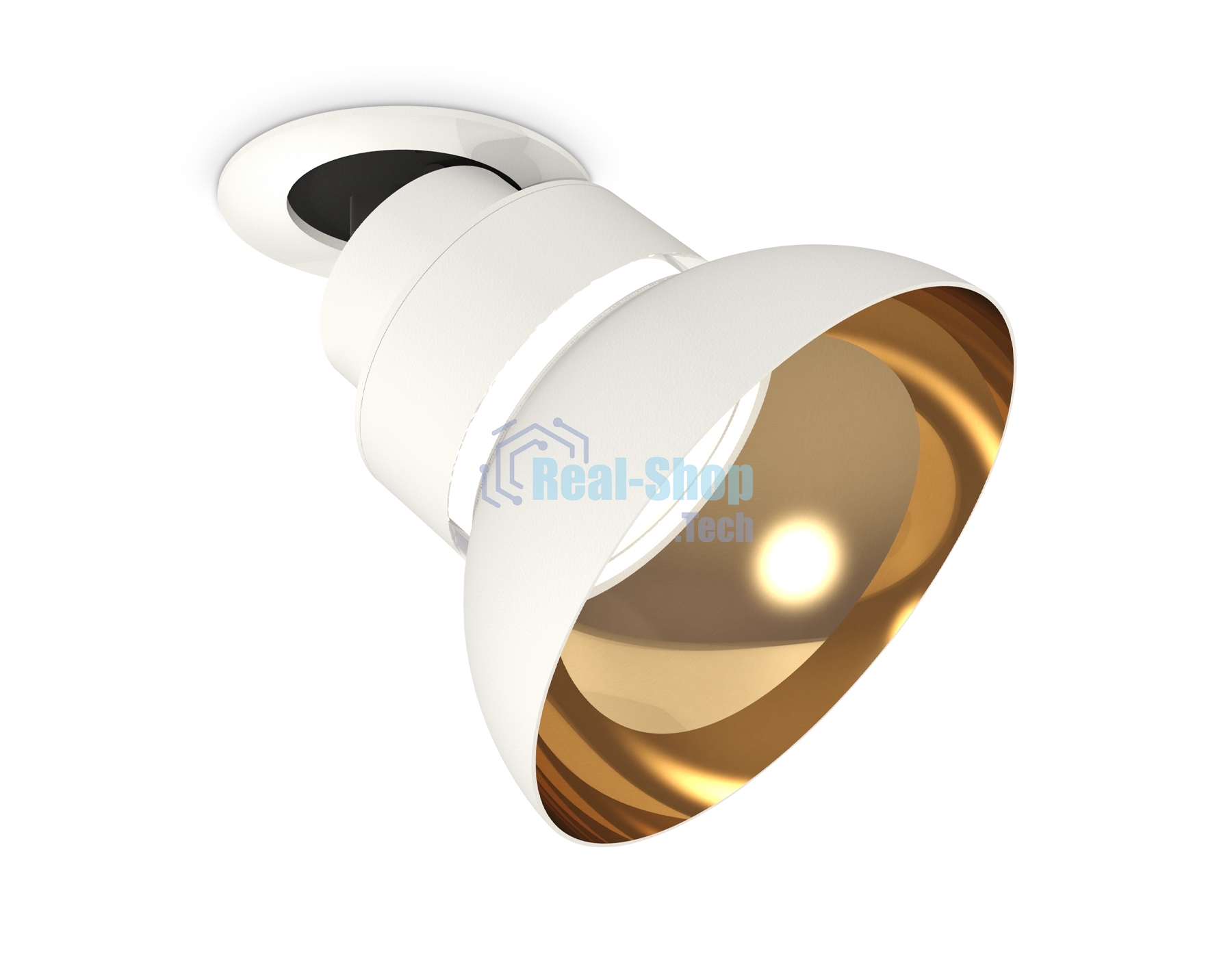Светильник Ambrella Light XM8101601 SWH/PYG/CL белый песок/золото желтое полированное/прозрачный GX53