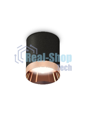 Светильник Ambrella Light XS6302025 SBK/PPG черный песок/золото розовое полированное MR16 GU5.3 (C6302, N6135)