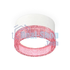 Светильник Ambrella Light XS8101032 SWH/PI белый песок/розовый GX53 (C8101, N8486)