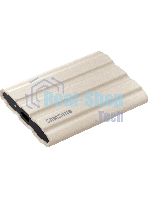 Внешний SSD Samsung T7 Shield, 2TB, USB 3.2 Gen 2 Type-C, R/W 1050/1000, бежевый