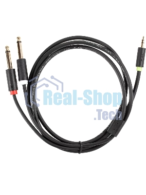 Кабель-адаптер 3.5ST(M)/2X6.35 ST(M), 1.5м, Telecom PRO <TAV6168-1.5M>