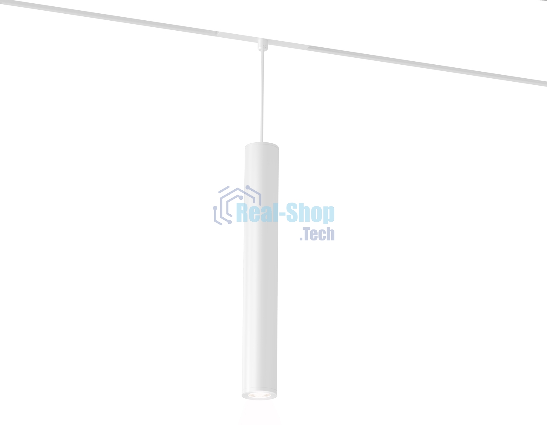 Акцентный подвесной светильник GL4520 WH белый IP20 12W 3CCT 3000-6000K SMART 48V 24° D40*300