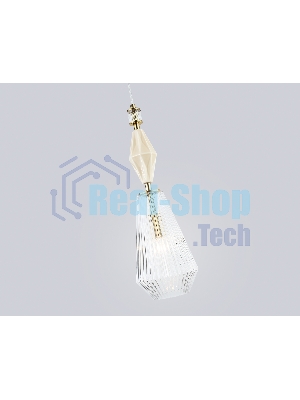 Светильник Ambrella light LH53181 BS/CL латунь/прозрачный E14 max 40W D140*1950