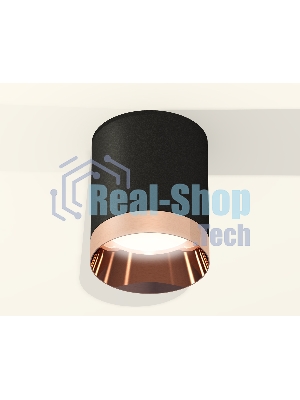 Светильник Ambrella Light XS6302025 SBK/PPG черный песок/золото розовое полированное MR16 GU5.3 (C6302, N6135)