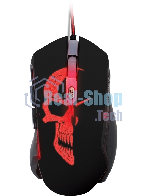 Мышь проводная Qumo Dragon War Axe M07 черный, 2400 dpi, USB, кнопки - 6