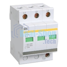 Ограничитель перенапряжения ОПС1-C 3P IEK MOP20-3-C
