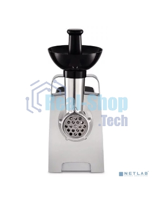 Мясорубка электрическая Moulinex ME108832 черный, 1400 Вт, 1.7 кг/мин, реверс, защита от перегрузки, насадки - 6