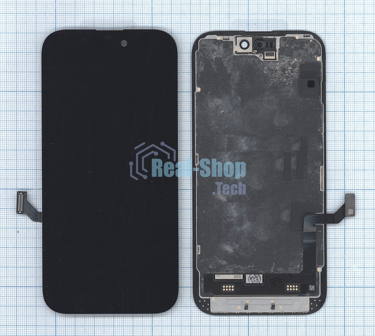 Дисплей (модуль) для Apple iPhone 15 в сборе с тачскрином, черный (OR)