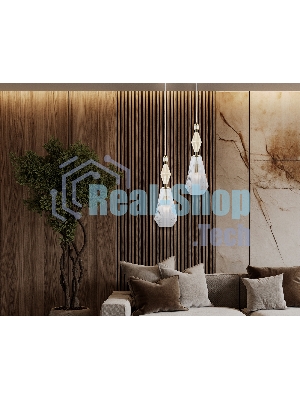 Светильник Ambrella light LH53181 BS/CL латунь/прозрачный E14 max 40W D140*1950