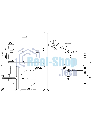 Люстра Ambrella light LH56093/10 BS/FR латунь/белый матовый E14*10 max 40W D700*510