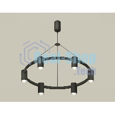 Светильник Ambrella light XB9022101/6 SBK/PSL черный песок/серебро полированное MR16 GU5.3 (С9022, N6104)