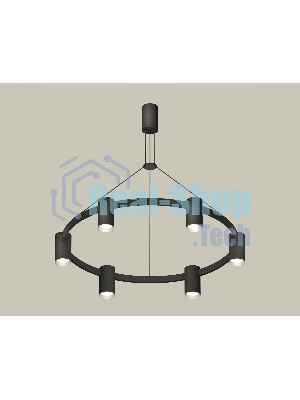 Светильник Ambrella light XB9022101/6 SBK/PSL черный песок/серебро полированное MR16 GU5.3 (С9022, N6104)