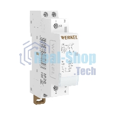Контактор модульный Werkel 25 A 2NO (1 мод.) W941M25O