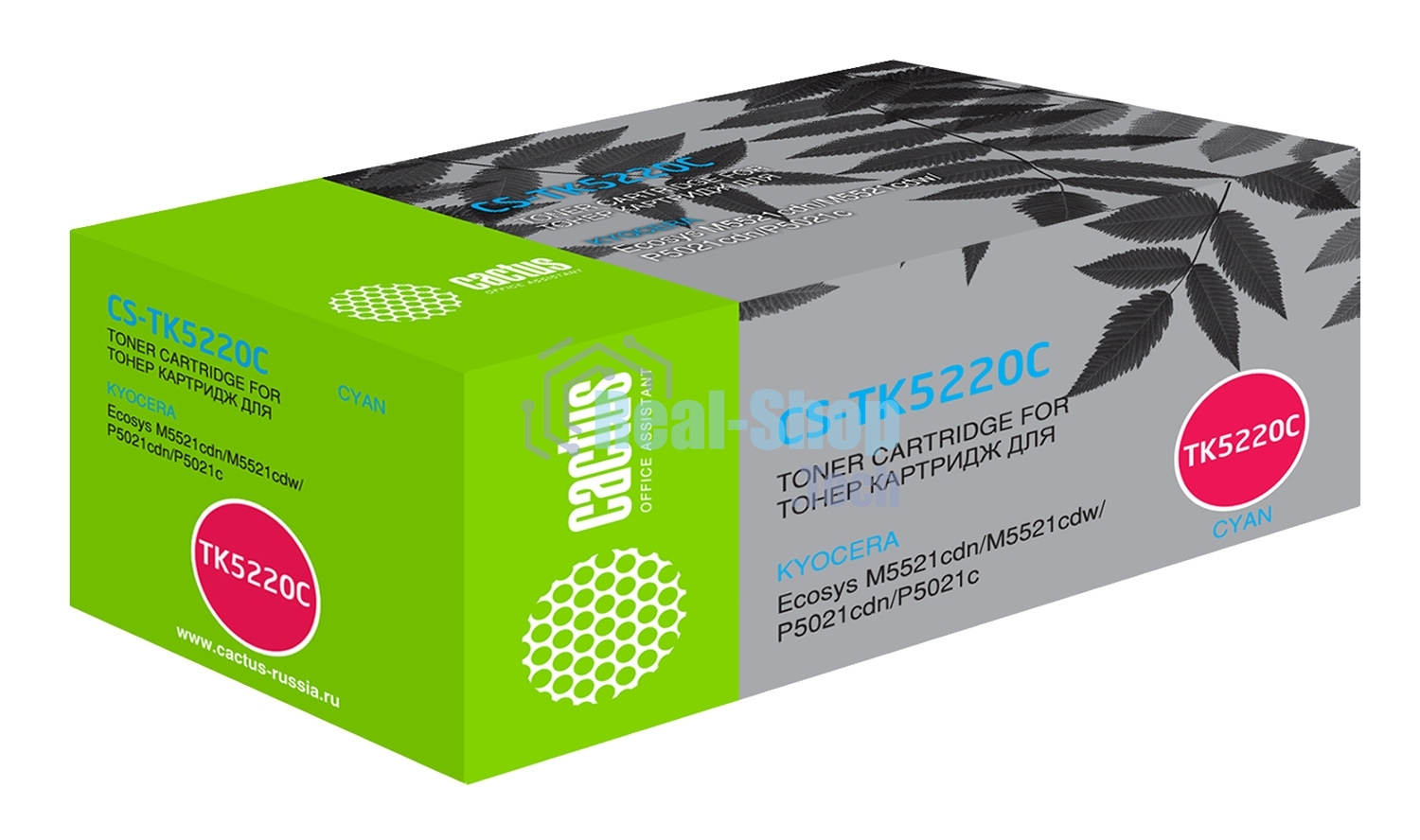 Картридж лазерный Cactus CS-TK5220C голубой (1200 стр.) для Kyocera Ecosys M5521cdn/M5521cdw/P5021cdn/P5021cdw
