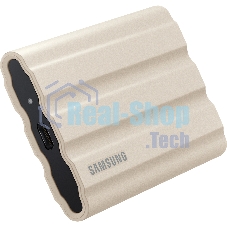 Внешний SSD Samsung T7 Shield, 2TB, USB 3.2 Gen 2 Type-C, R/W 1050/1000, бежевый