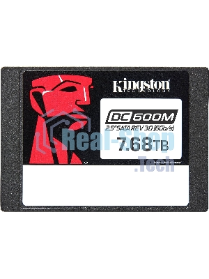 Накопитель SSD Kingston DC600M, 7680 Gb, SATA III, R/W 560/530 МБ/с