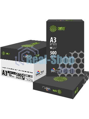 Бумага Cactus CS-LPA390500 A3/90г/м2/500л./белый для лазерной печати