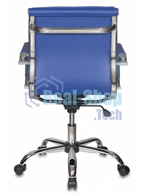 Кресло Бюрократ CH-993-Low/blue синий, экокожа
