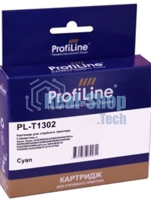Картридж струйный ProfiLine PL-T1302 для принтеров Epson Stylus SX525WD/SX535WD/SX620/Office B42WD/BX525/BX535/BX625FWD/BX635FWD/BX925/BX935/WorkForce 525/630/3010/3520DWF/3530/3540/7015/7515/7525 с чернилами Cyan 10,1 мл