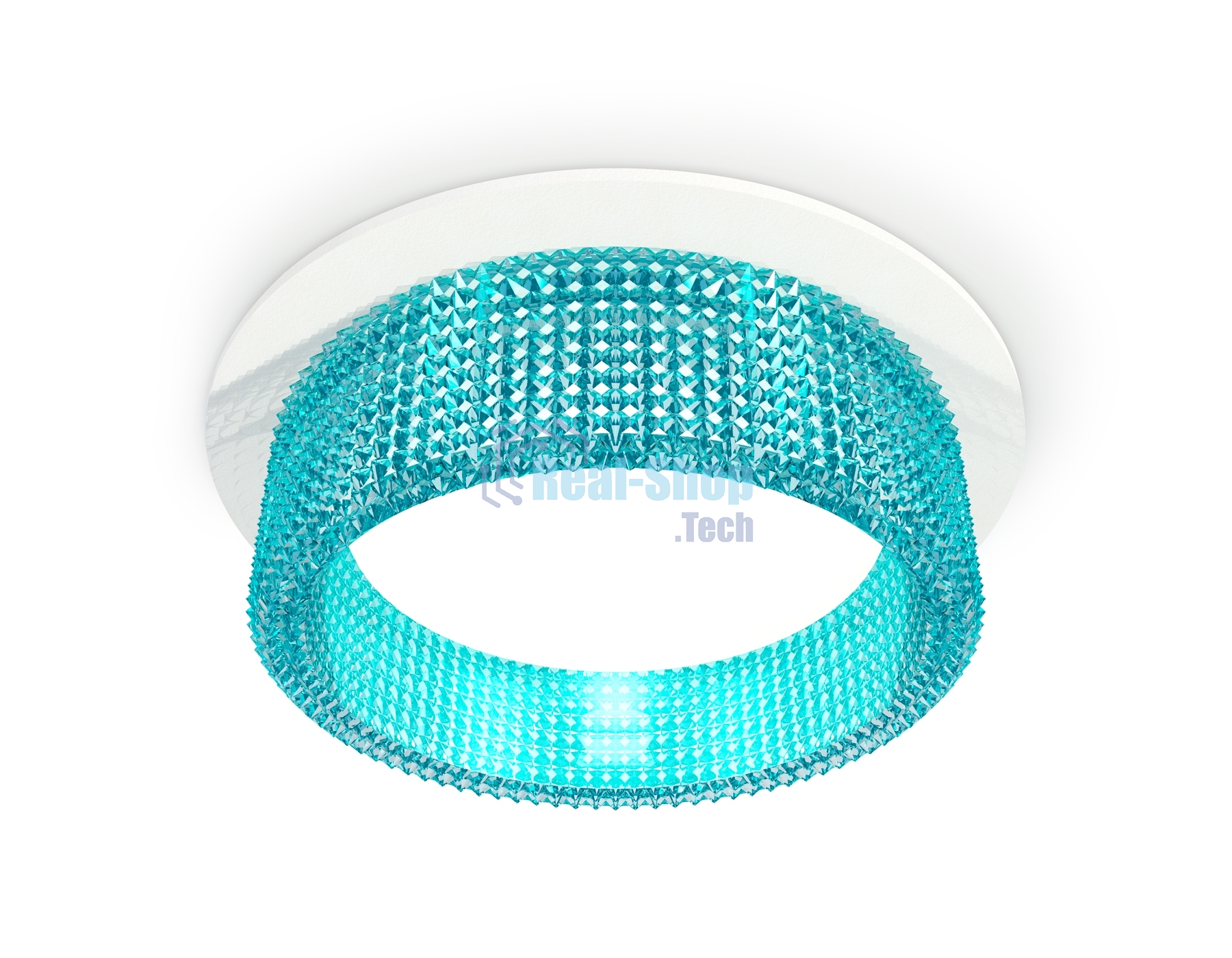Комплект встраиваемого светильника Ambrella light XC8050033 SWH/BL белый песок/голубой GX53 (C8050, N8488)