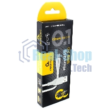 Кабель USB2.0 Cablexpert CCB-mUSB2-AMBMO1-1MW, AM/microB, издание Classic 0.1, длина 1м, белый, блистер