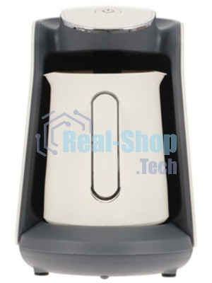 Электрическая турка BRAYER BR1142 белый/серый, исп. кофе -молотый, 0.5 л, 500 Вт.