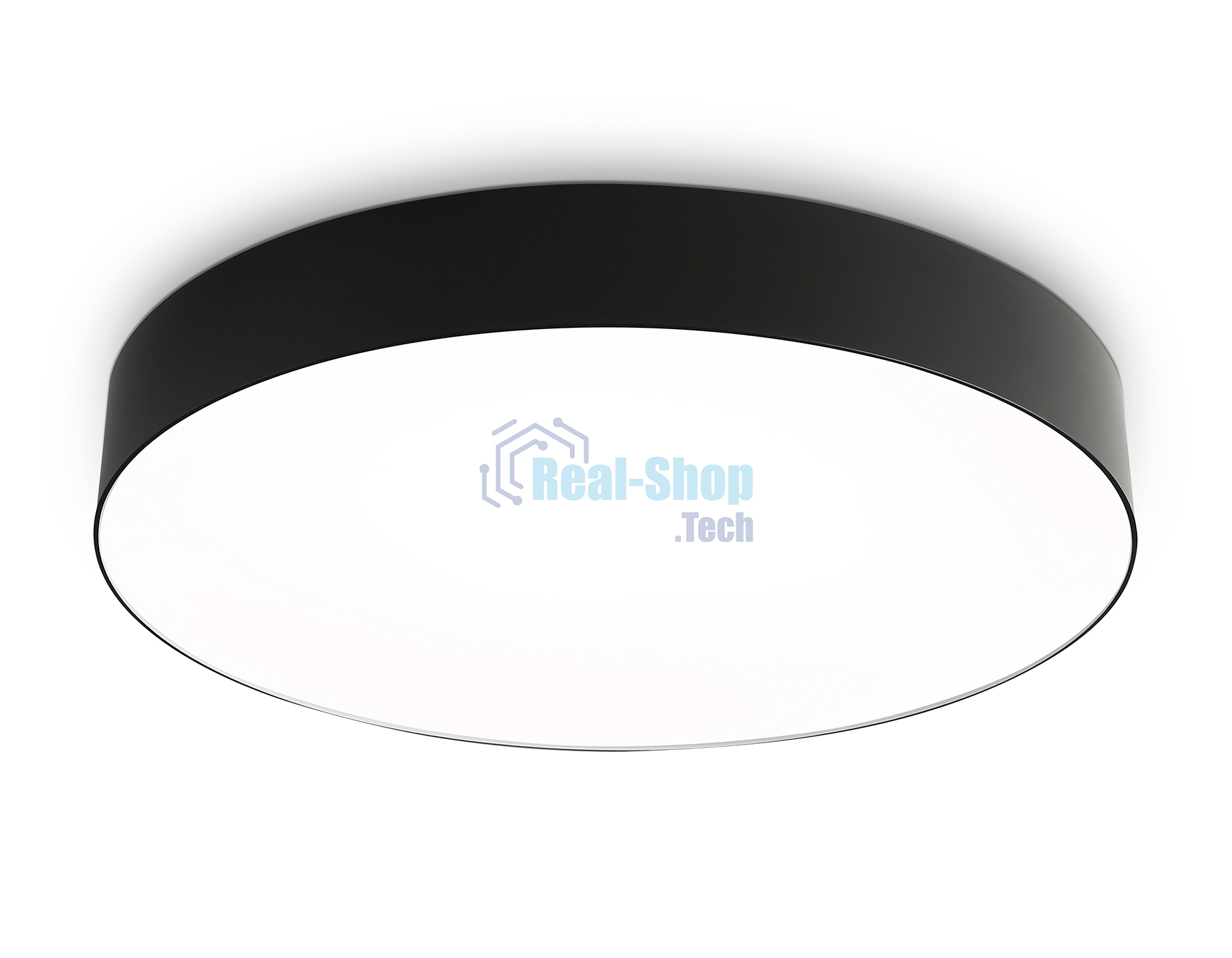 Потолочный светодиодный светильник Ambrella light FZ1365 BK черный IP20 60W 3000-6500K 490*80 (ПДУ ИК)