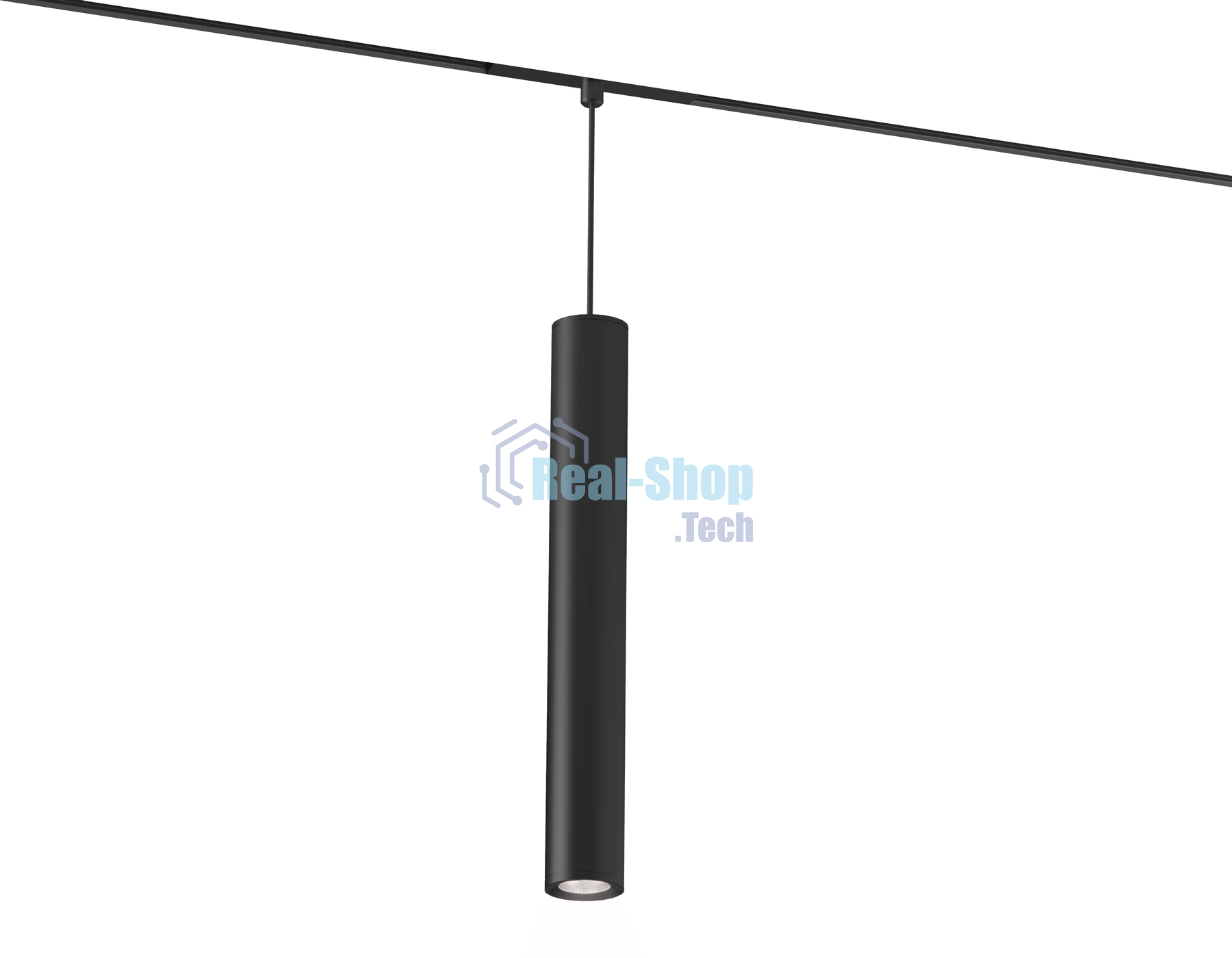 Акцентный подвесной светильник GL4525 BK черный IP20 12W 3CCT 3000-6000K SMART 48V 24° D40*300