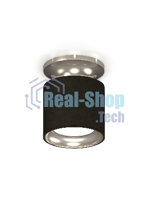 Светильник Ambrella Light XS7402080 SBK/PSL черный песок/серебро полированное MR16 GU5.3 (N7927, C7402, N7023)