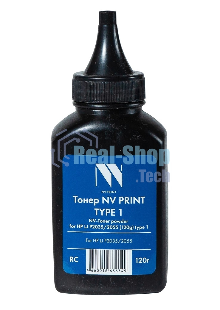 Тонер NVPrint HP P2035/2055 (CE505A/ CE505X) (120г) для HP LaserJet P2030, P2035, P2050,P2055; Canon (719) LBP 6650, 6680, 6300, 6310, MF 5840, 5880, 5940, 5980 Type1