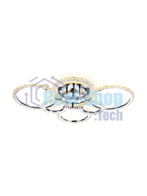 Потолочный светодиодный светильник FA413/4+2 CH хром 132W 840*600*120 (ПДУ РАДИО 2.4G)