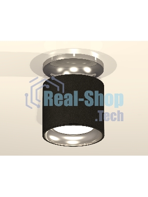 Светильник Ambrella Light XS7402080 SBK/PSL черный песок/серебро полированное MR16 GU5.3 (N7927, C7402, N7023)