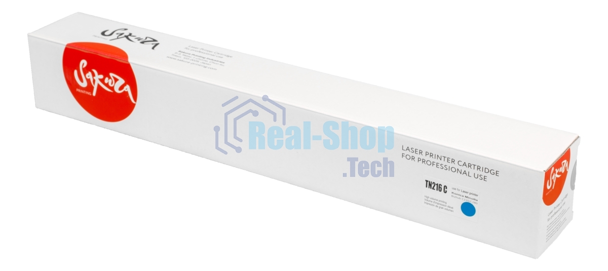 Тонер-туба Sakura KMTN-216C (A11G451) для Konica Minolta, голубой, 26000 к.