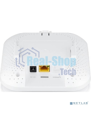 Гибридная точка доступа Zyxel NebulaFlex NWA50AX, WiFi 6, 802.11a/b/g/n/ac/ax (2,4 и 5 ГГц), MU-MIMO, антенны 2x2, до 575+1200 Мбит/с, 1xLAN GE, PoE, без поддержки Captive portal и WPA-Enterprise, защ