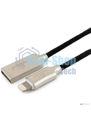 Кабель USB Cablexpert для Apple CC-P-APUSB02Bk-0.5M, MFI, AM/Lightning, серия Platinum, длина 0.5м, черный, блистер