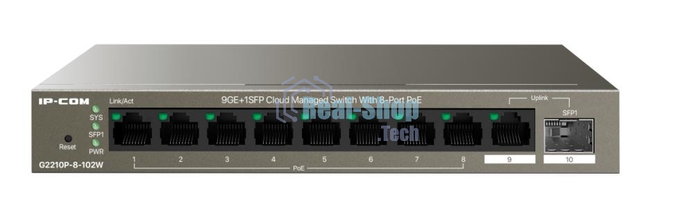 Коммутатор IP-COM 8PORT G2210P-8-102W