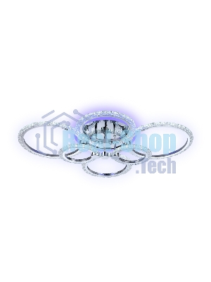 Потолочный светодиодный светильник FA413/4+2 CH хром 132W 840*600*120 (ПДУ РАДИО 2.4G)