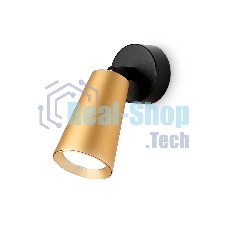 Светильник Ambrella light TA13135 BK/GD черный/золото GU10 max 12W D60*L95*H90