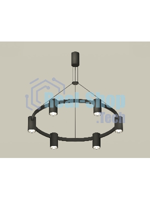 Светильник Ambrella light XB9022151/6 SBK/PSL черный песок/серебро полированное MR16 GU5.3 (С9022, N6112)