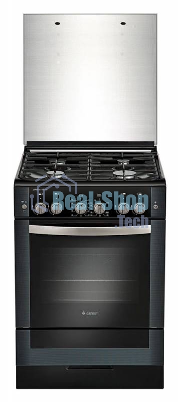 Плита газовая Gefest ПГ 6300-02 0046 черный, конфорок 4 шт, духовка 52 л, 60 см x 85 см x 60 см