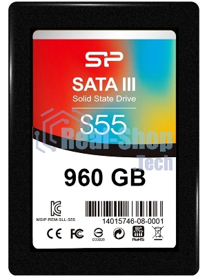 Накопитель SSD SiliconPower Slim S55, 960Gb, SATA, 2.5