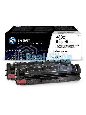 Картридж лазерный HP 410X черный двойная упаковка увеличенной емкости (CF410XD) для HP CLJ M477/M452/M377dw 2 х 6 500 стр.