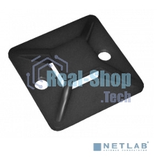 Площадка самоклеящаяся IEK UHP31-25-100 25х25 черная под хомуты (100шт) IEK