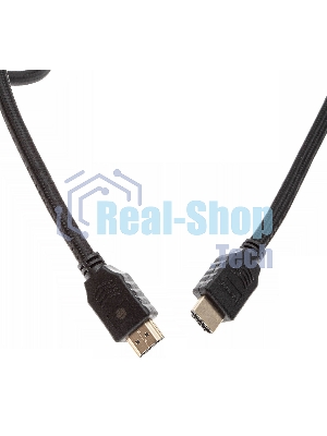 Кабель аудио-видео Cactus CS-HDMI.2-1.5 HDMI (m)/HDMI (m) 1.5м. позолоченные контакты черный
