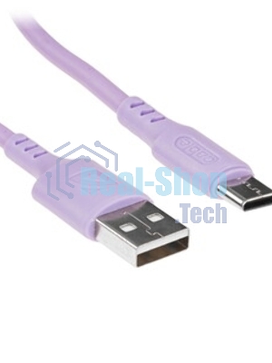 Кабель Defender F207, USB 2.0 (AM) - Type C, 1метр, 2.4А, силиконовая оплетка, красный.