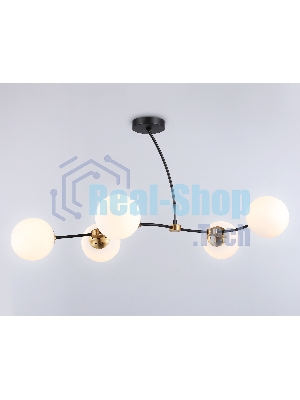 Светитльник Ambrella Light TR2548/5 BK/SB черный/бронза E27/5 max 60W 950*600*450