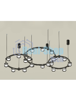 Светильник Ambrella light XR92092200/22 SBK/FR черный песок/белый матовый GX53 (A9209, C9242, C9238, C9232, N8478, N8462)